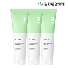 Kim Jeong Mun Aloe 김정문알로에 큐어 알로에시카PDRN 하이드라 수딩크림 365 80ml 3개 Kim Jeong-moon Aloe Cure Aloe Sica PDRN Hydra Soothing Cream 365 80ml 3pcs