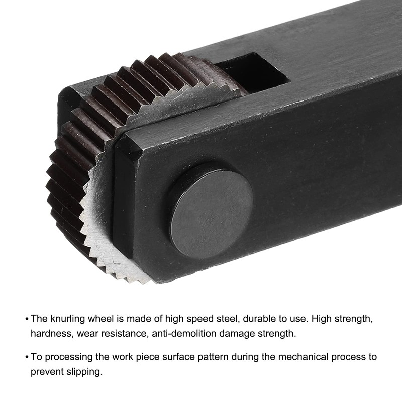 sourcing map 1Pc 28x8x8mm Knurling Wheel Kit 2.0mm Pitch Straight