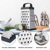 Cheese Grater, Mini Size 4-Sided Stainless Steel Grater, Food Shredder