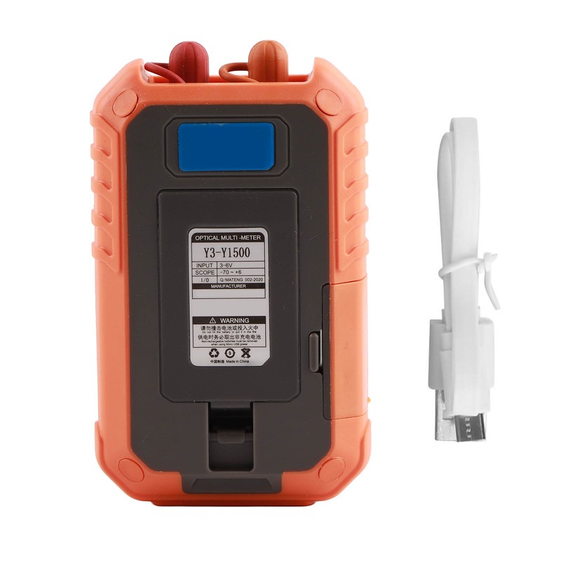 Optical Power Meter Mini Fiber Light Attenuation Tester Red‑Light All‑in‑One