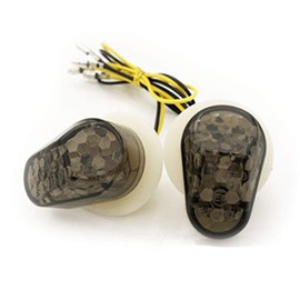 SAMDO Motorcycle Flush Mount LED Turn Signals Smoke For Yamaha FZ1 FZ6 FZR FAZER YZF R1 R6 R6S FZ1 FZ6 FZ8 FAZER XJ6 MT03