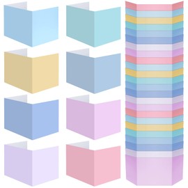 Yeaqee 24 Pcs Solid Privacy Boards for Student Desks Classroom Desk Divider Trifold Table Desk Privacy Panel Privacy Folders Screen Partition for School Teacher Student Study Test Home (Pastel Colors)