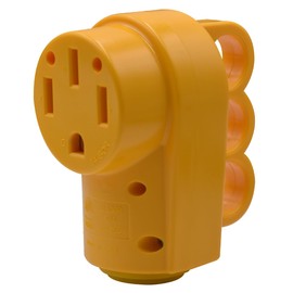 NEMA 14-50R 50 Amp RV Plug, 125/250V Heavy Duty Replacement Female Plug with Ergonomic Grip Handle for RV, Camper, Caravan, Generator Cord ETL Listed Micmi (50A Female Plug)