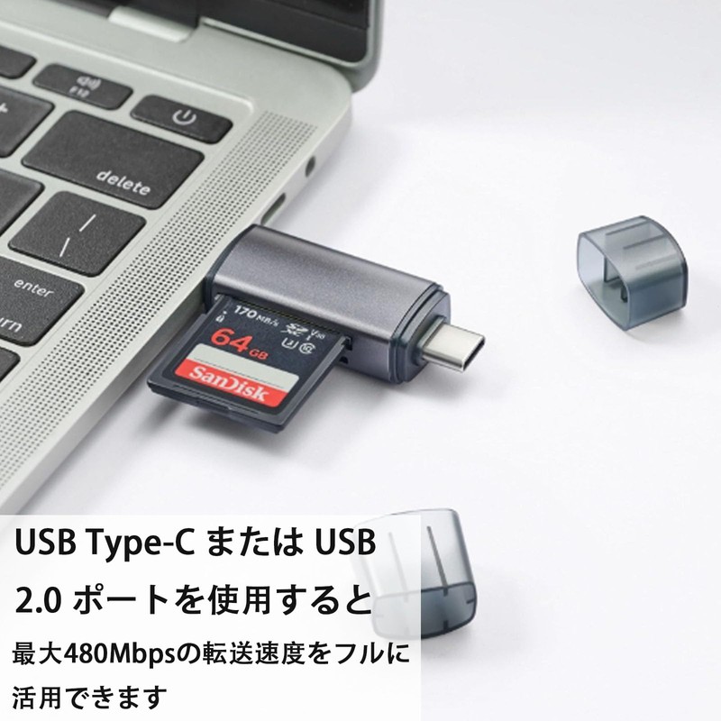 SD Card Reader, CompactFlash Reader, SD/TF Card Memory Card Adapter