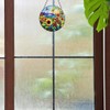HOTIYOK Sunflower Garden Stained Glass Window Hanging, Round Flowers for
