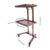 BEACCOSS 2-Tier Stainless Steel Rolling Cart with Foldable Design -