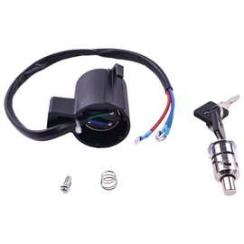 DUDSN Ignition Switch Tail Box Lock with Keys Set 71441-94 48154-05A Compatible with Harley Davidson XR1200 XL1200 XL883 Sportster 883 Sport Glide Super Glide