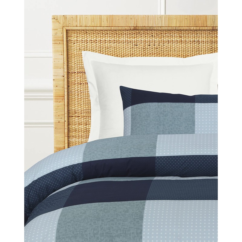 Amsons Quilt Cover Set – Blue Doona Cover - King