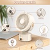 Yincook Desk Fans for Bedroom, 9-Inch Oscillating Air Circulator Fan,