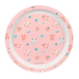 Safta Preescolar Jirafa Plates and Cutlery Set, Plates, Cutlery, Baby, Housewarming, Meals, Comfortable and Versatile, 26 x 9 x 26 cm, Coral Red, M, Casual, coral red, Casual