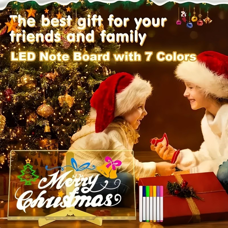Acry/LIC LED Writing Message Board,LED Message Board with 7 Colors