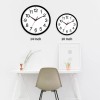 Rohioue Wall Clock Modern 10 Inch Black Battery Operated Silent
