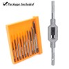 Saipor 10pcs Micro Taps Bit Small Hand Screw Thread Taps