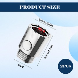 Pack of 2 Shut-off Valves, Flow Limiter, Water Stop, Water Stop, Shower Water Stopper, Flow Limiter Shower, for Shower Head, Hand Shower, Shower Stop, Shower Valve