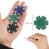 LUOBAO 11.5 Gram Poker Chips,200pc Casino Poker Chips for Texas