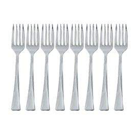Zappy 100 Silver Mini Forks 3.75" Tiny Plastic Forks Small Fork, Dessert Fork or Cocktail Fork Disposable Plastic Forks Mini Taster Forks Or Tasting Forks Pickle Fork Appetizer Forks Silver Fork
