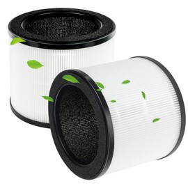 HAPF360 Type J Filter Replacement Compatible with Holmes True HEPA 360 Air Purifier HAP360W and Bionaire True HEPA 360° Air Puri-fier BAP0041UVWH, H13 3-Stage HEPA Filter, 2 Pack