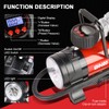 DNA Motoring 12 V 125 PSI LED Flash Light Air