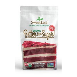 SweetLeaf Organic Better Than Sugar Sweetener - Sugar Substitute with Stevia & Erythritol, Use for Frosting, Baking, or Coffee, Natural Powdered Sugar Alternative, Keto Friendly, Zero Calorie - 14 Oz
