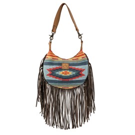 STS Ranchwear Chaynee Valley Serape Nellie Bag – Conceal Carry, Magnetic Snap Pocket, Stylish Fringe Accent, Multi