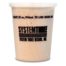 System Three Wood Flour, 1 Qt Tub, Brown