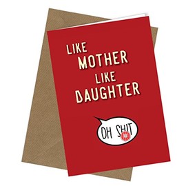 Funny Rude Mothers Day Greeting Card Mum Mummy Step Birthday Cheeky Banter Joke (#115 Like Mother Like Daughter)