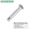 M METERXITY 10-Pack Single Hole Clevis Pins, M5 x 30mm