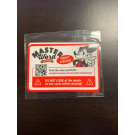 Gamewright Master Word Pocket Version Promo Cards Trial Version Game  New