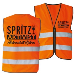 RF&CM Spritz Aktivist Costume Carnival Fancy Dress Safety Vest Security Warning Vest Aperölchen