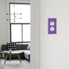 WIRESTER Duplex Outlet Cover Wall Plate/Switch Plate - Solid Orchid