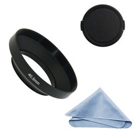 SIOTI 40.5mm Lens Hood, Matte Treatment Inside, Aluminum Material, Compatible with All Camera Lens S/C/N/F/O/P etc.(40.5mm)