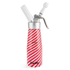 StarWhip Professional Whipped Cream Dispenser Stainless Steel 304- Highly Durable Cream Whipper 1 Pint (500 mL) with 3 Tips andBrush, ZERO-LEAK Whipping Siphon Canister, Gourmet Maker (SS-P)