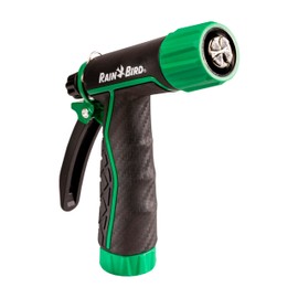 Rain Bird TRNZLADJRT Pistol Grip Rear Trigger Garden Hose Nozzle, Carbon Fiber Texture, Adjustable Spray Patterns
