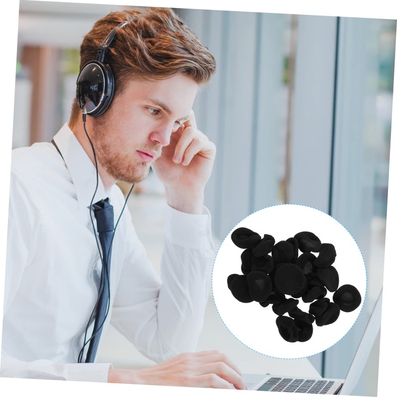 SEWACC 30pcs Headset Replacement Ear Pads Soft Sponge Ear Cushions