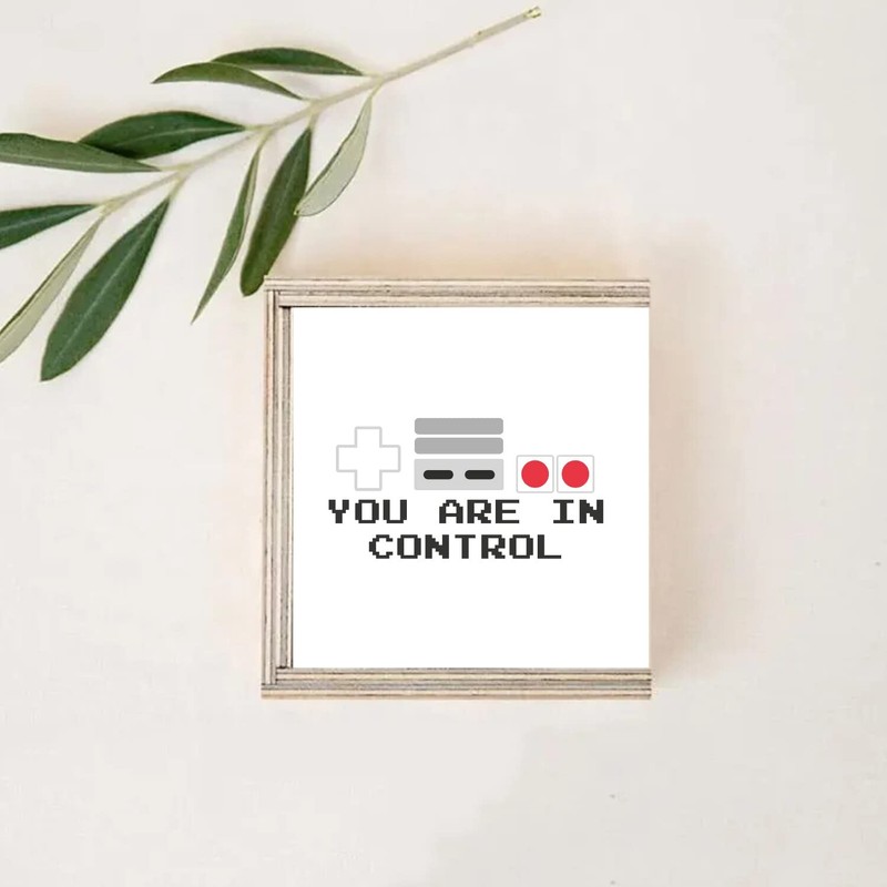 Fabulous Wooden Box - You Are In Control Controller Console