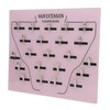 Wig Extension Holder Board Acrylic 22 Stainless Steel Clips Hair