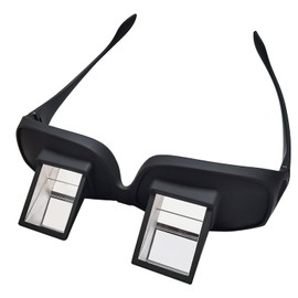 reiliva Prism Spectacles Lazy Glasses Horizontally Lying Reading Glasses 90 Degree Glasses for Laying Down Reading and Watching TV in Bed Unisex