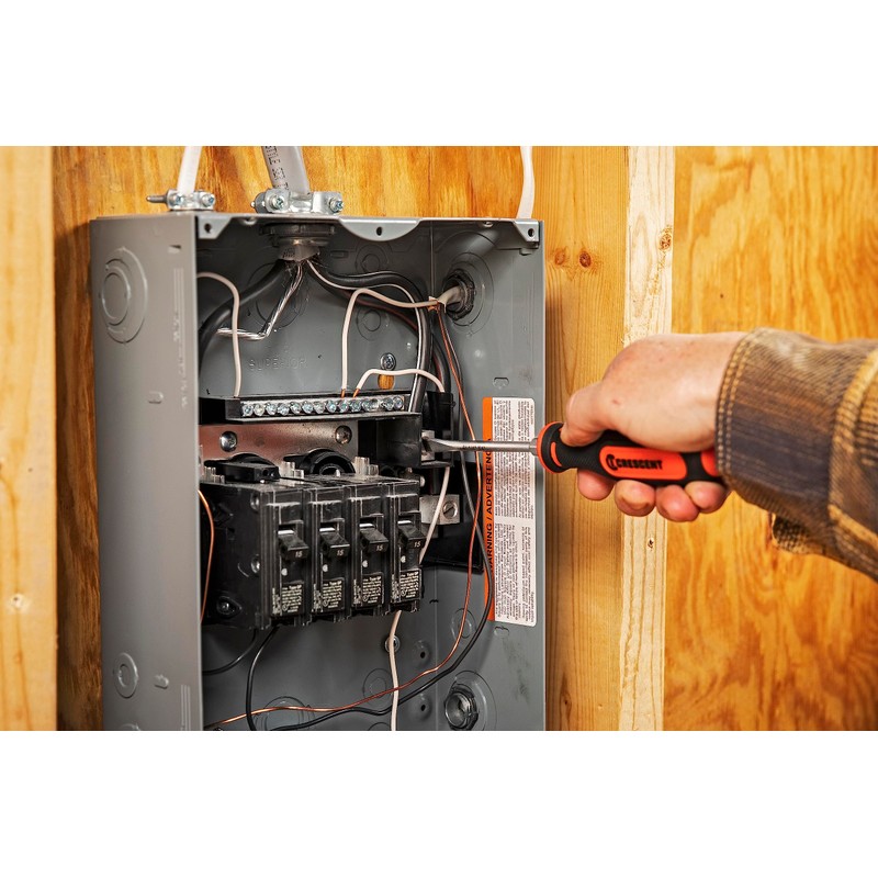 Crescent 4 Pc. Slotted Dual Material Screwdriver Set, Slotted -