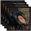 HEYTUYA 4 Pack 12.5x12.5 Black Record Frame, Lightweight PVC Album