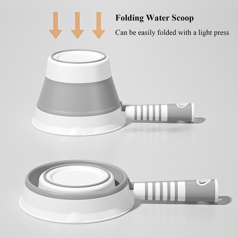 Qancesd Folding Water Ladle Collapsible Water Dipper Water Scoop Foldable