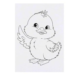 'Cute Duckling' Temporary Tattoo - Water Resistant, Skin-Safe, Non-Toxic Transfer (TO00080781)