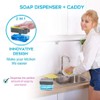 EZONEDEAL Kitchen Dish Soap Dispenser and Sponge Holder for Sink