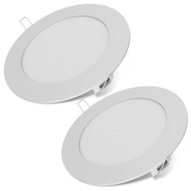 Dream lighting 12v LED RV Lights Interior LED Recessed Ceiling Light for RV Camper 3500K Soft White Lighting, 5.8inch, Pack of 2