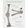 QBOSO Heavy Duty Lid Stay Hinges Folding Lid Support Hinge,Perfect