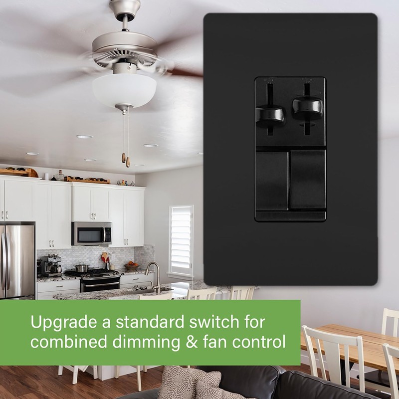 Legrand Pass & Seymour LSCLDC163PBK 450W LS Series Preset Dimmer