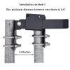 Chain Link Fence Double Gate Latch for 1-3/8" Gate Frame