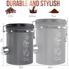 CafetastiQ Coffee Canister – Airtight Stainless Steel Storage Container with