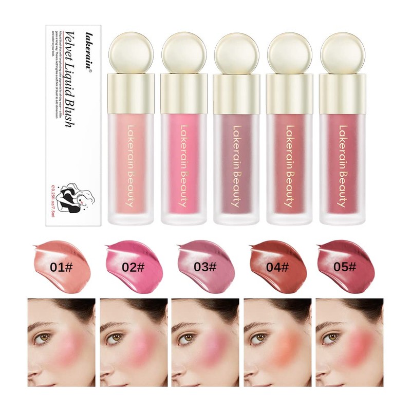 Liquid Blush For Cheeks, Soft Velvet Cream Blush Face Blush