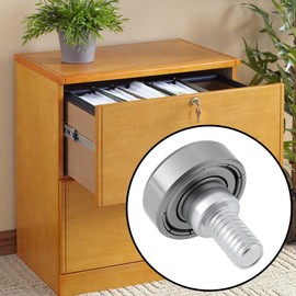 Create idea Pack of 6 19 mm Drawer Rollers, Replacement Wheels for Cupboards, Cash Registers, Filing Cabinets, Dressing Tables, 6 x 10 x 6 mm