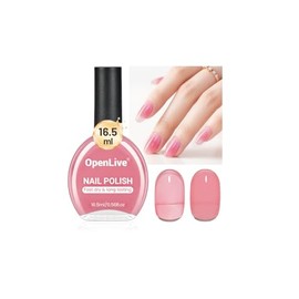 OpenLive Esmalte De Uñas Rosa Gelatinoso De 16,5 Ml, De Gran Volumen Y Secado Rápido, Brillo Duradero, Ideal Para Decorar Uñas De Manos Y Pies, Ideal 